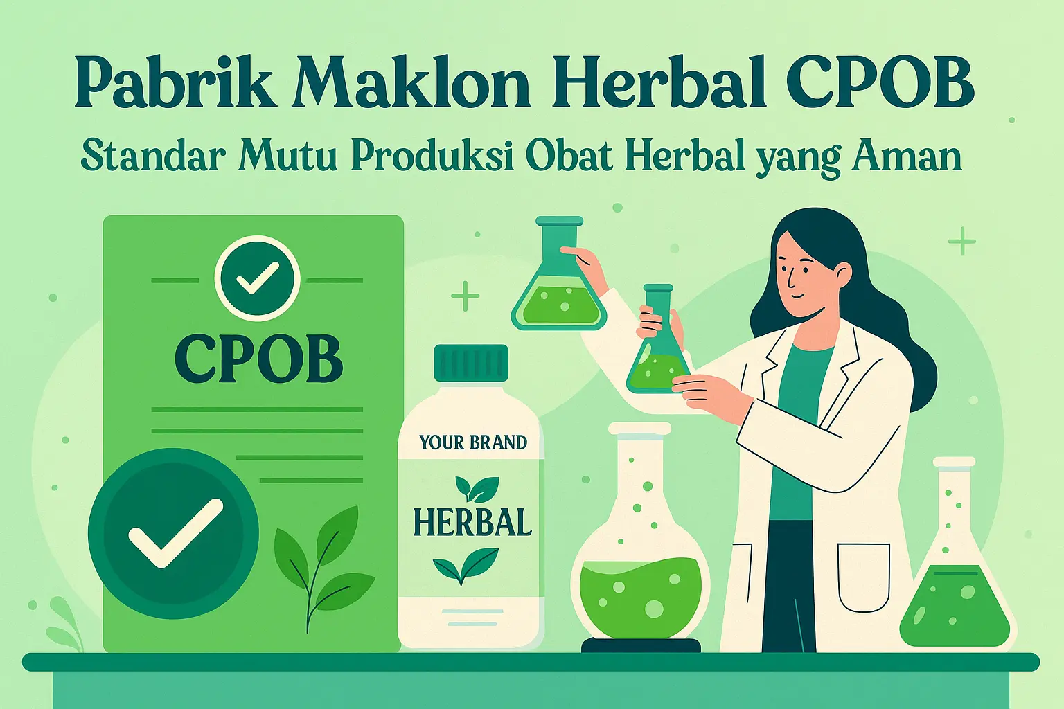 Pabrik Maklon Herbal CPOB: Standar Mutu Produksi Obat Herbal yang Aman.